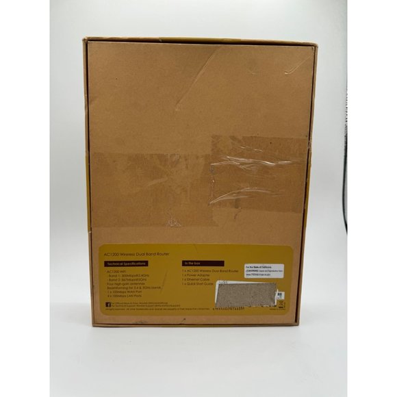 WiFi Router 1200Mbps, WAVLINK Smart Router Dual Band 5Ghz+2.4Ghz, Wireless - Picture 5 of 9